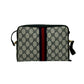 GUCCI Shoulder Bag leather Navy Sherry line