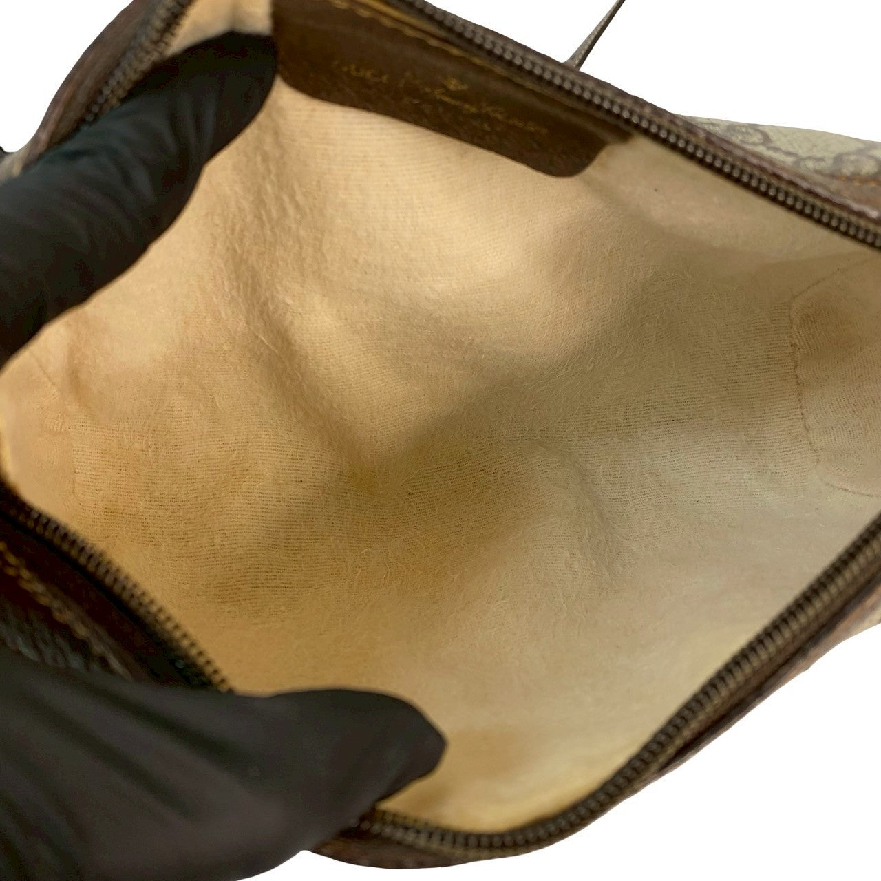 GUCCI Shoulder Bag leather Brown Sherry line