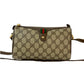 GUCCI Shoulder Bag leather Brown Sherry line