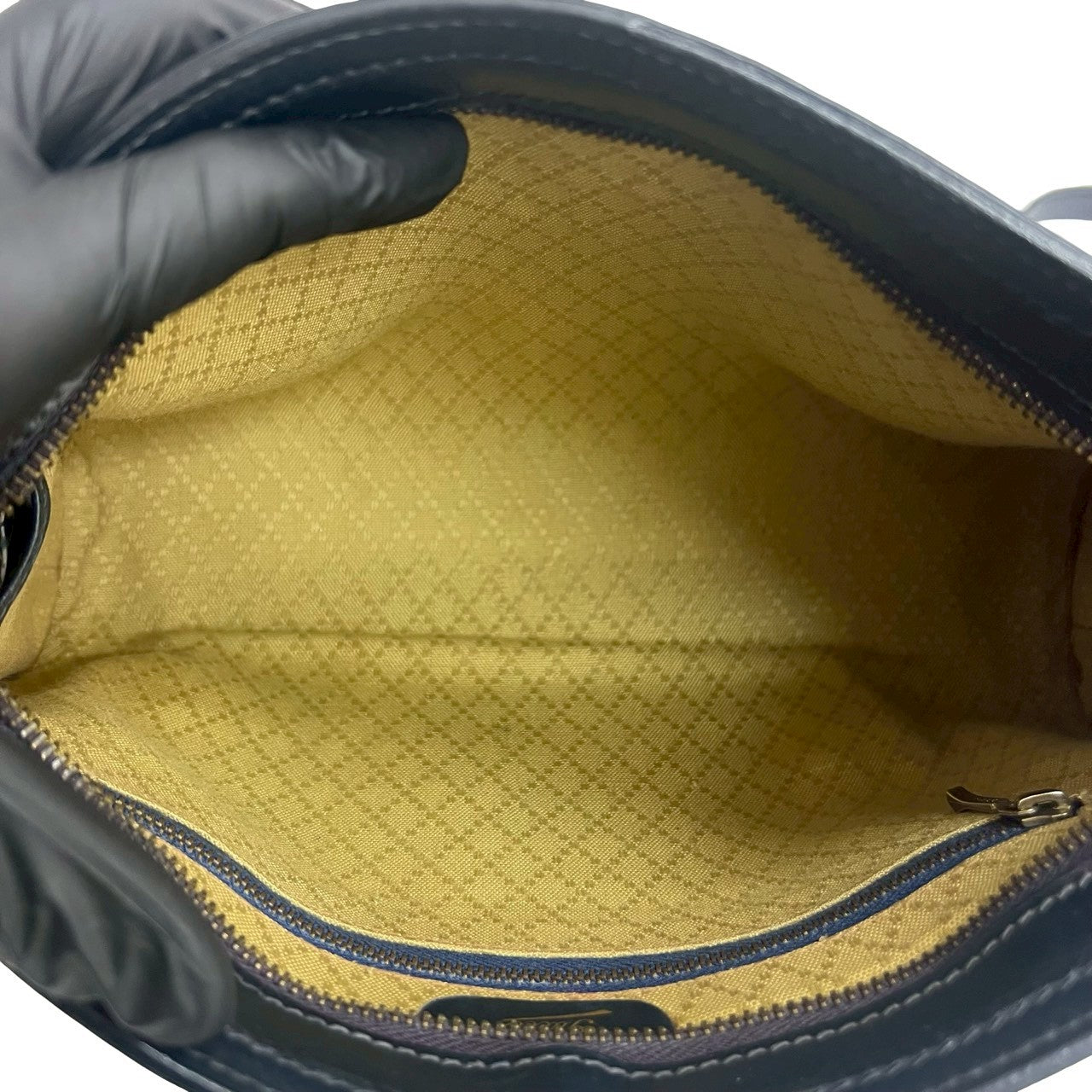 GUCCI Shoulder Bag leather Navy