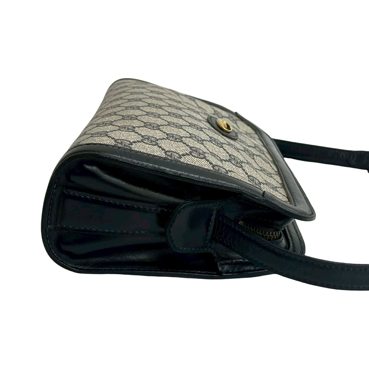 GUCCI Shoulder Bag leather Navy