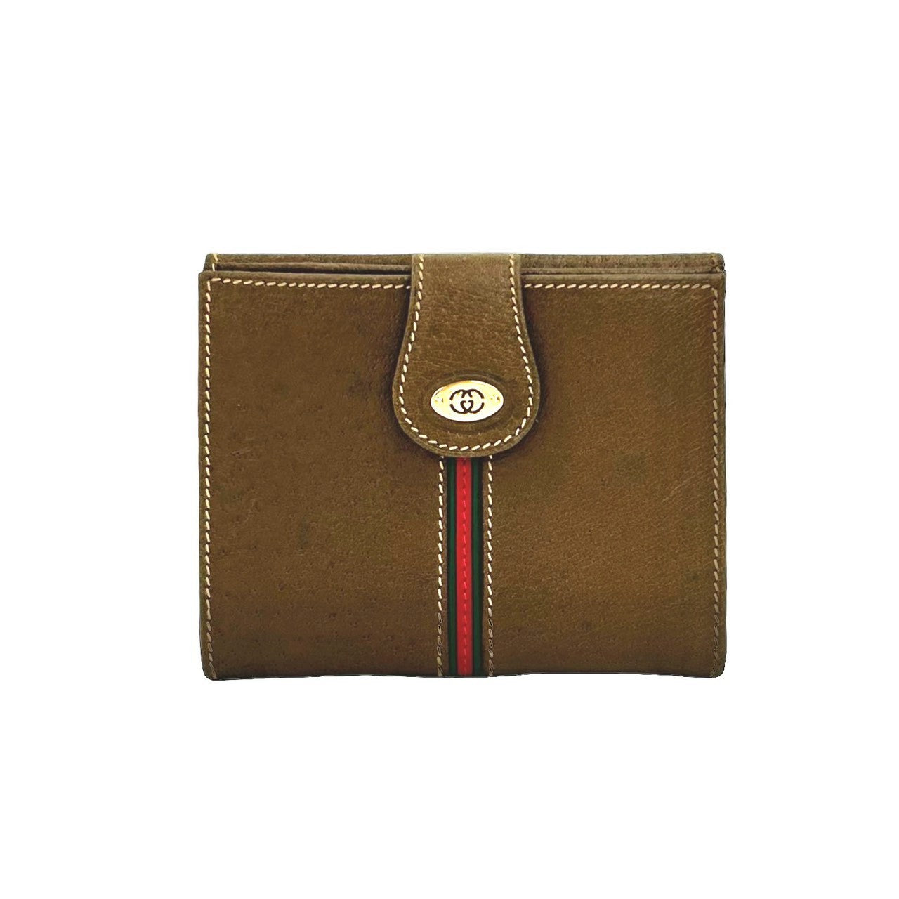 GUCCI Bifold Wallet leather Brown