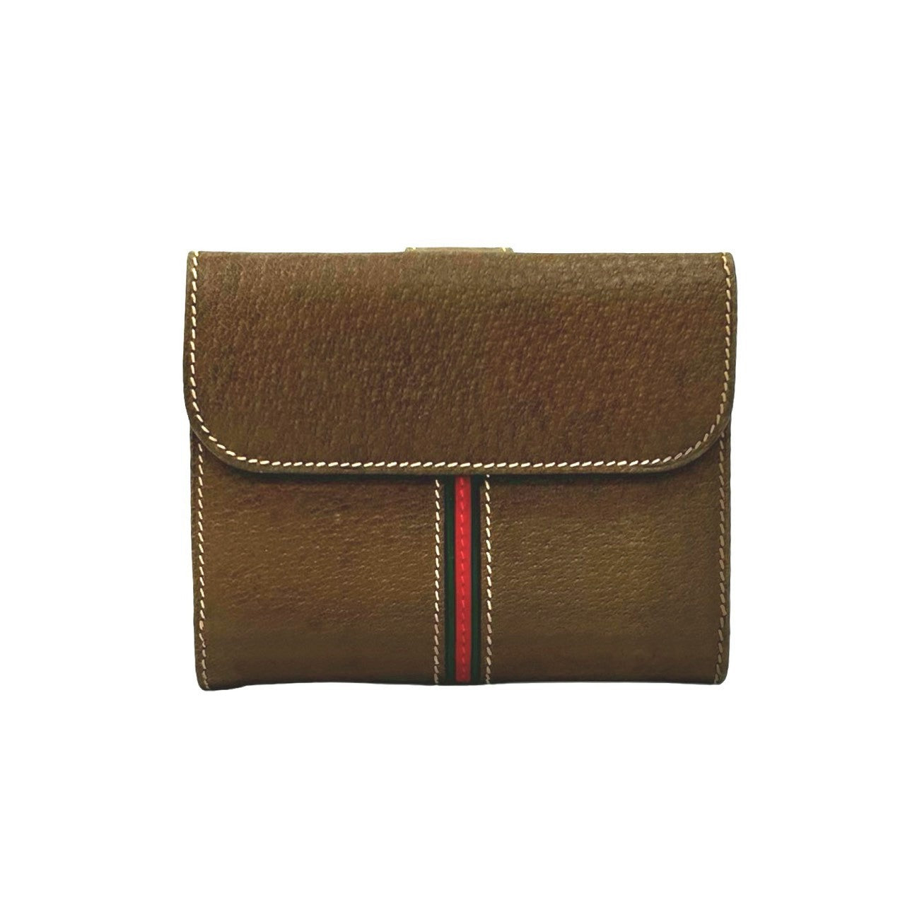 GUCCI Bifold Wallet leather Brown