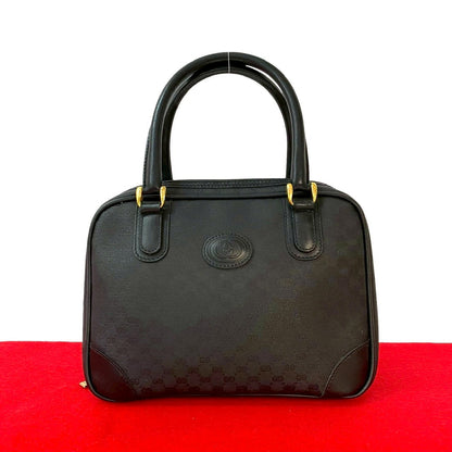 GUCCI Handbag leather black