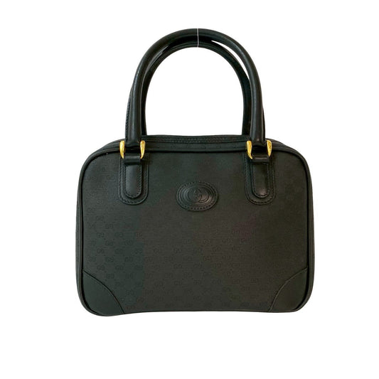 GUCCI Handbag leather black