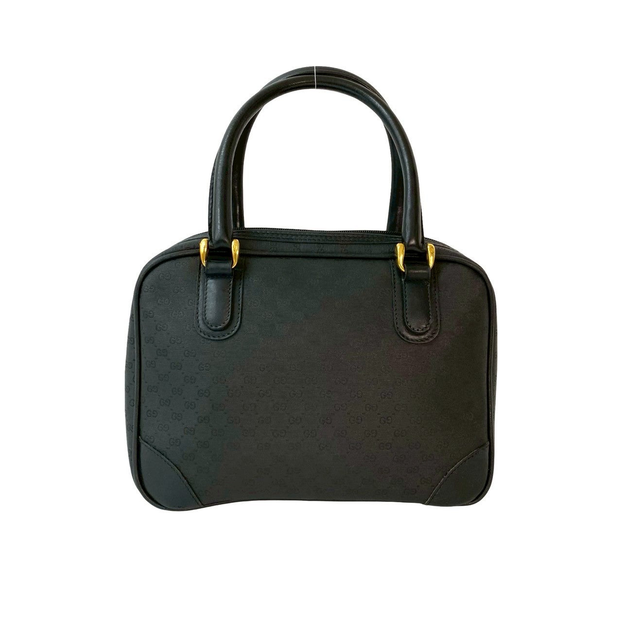 GUCCI Handbag leather black
