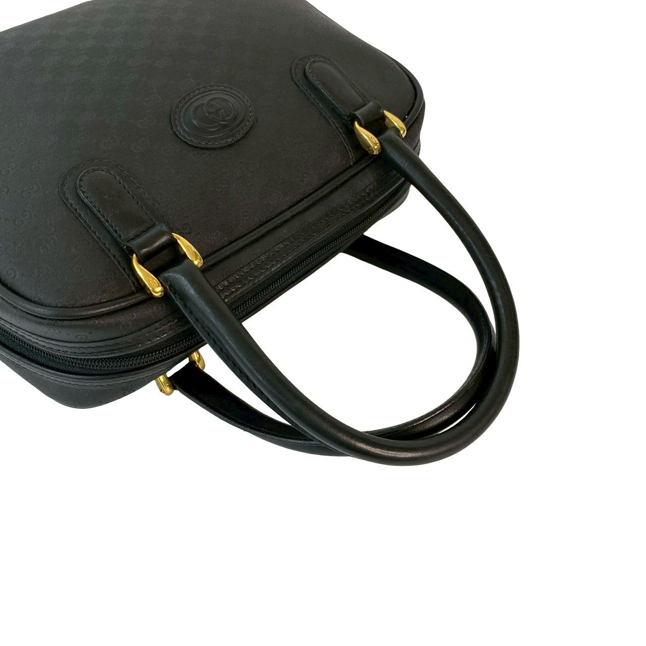GUCCI Handbag leather black