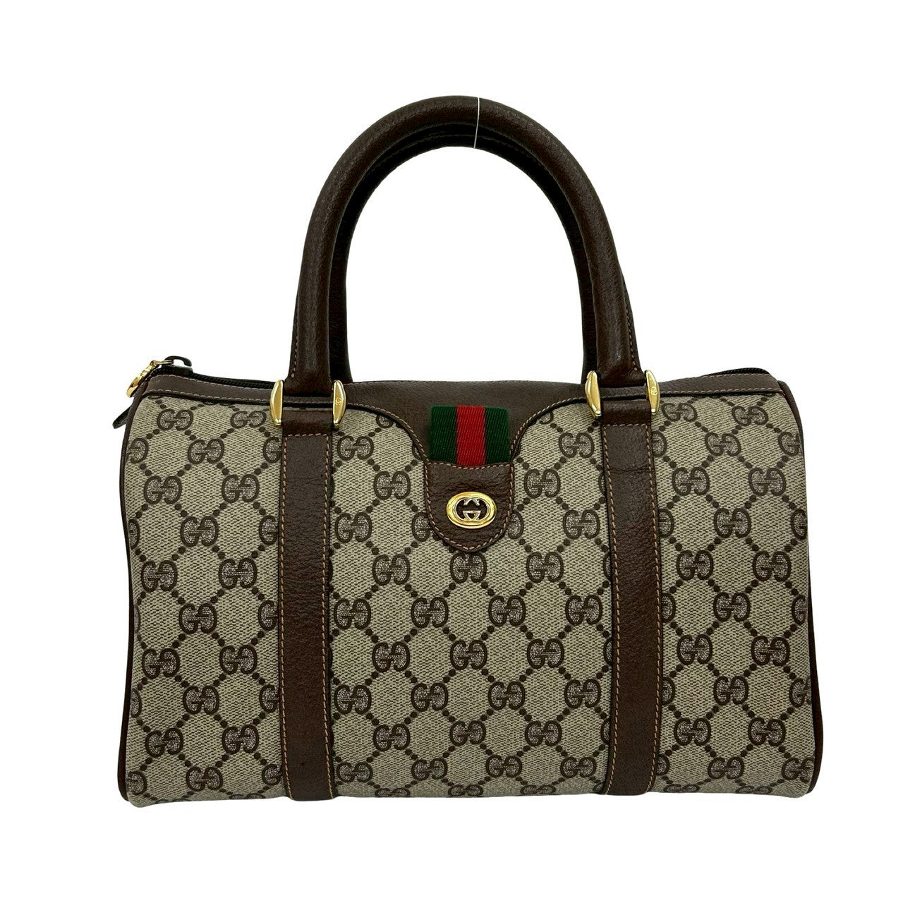 GUCCI Handbag leather Brown Sherry line