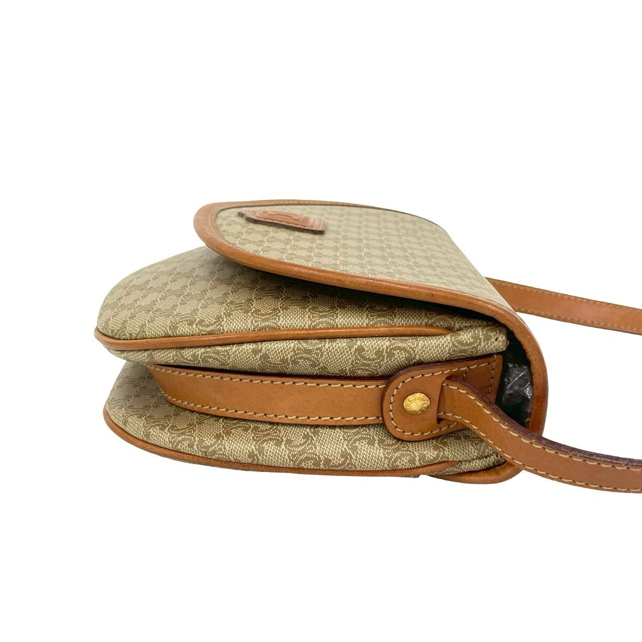 CELINE Shoulder Bag leather beige