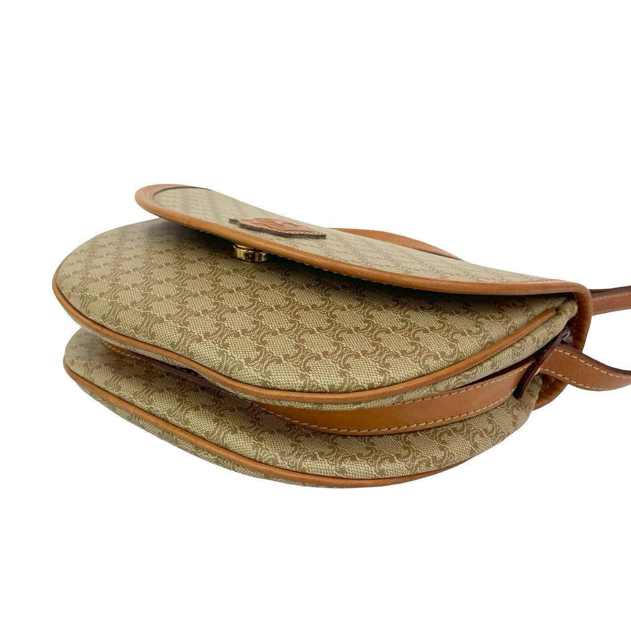 CELINE Shoulder Bag leather beige