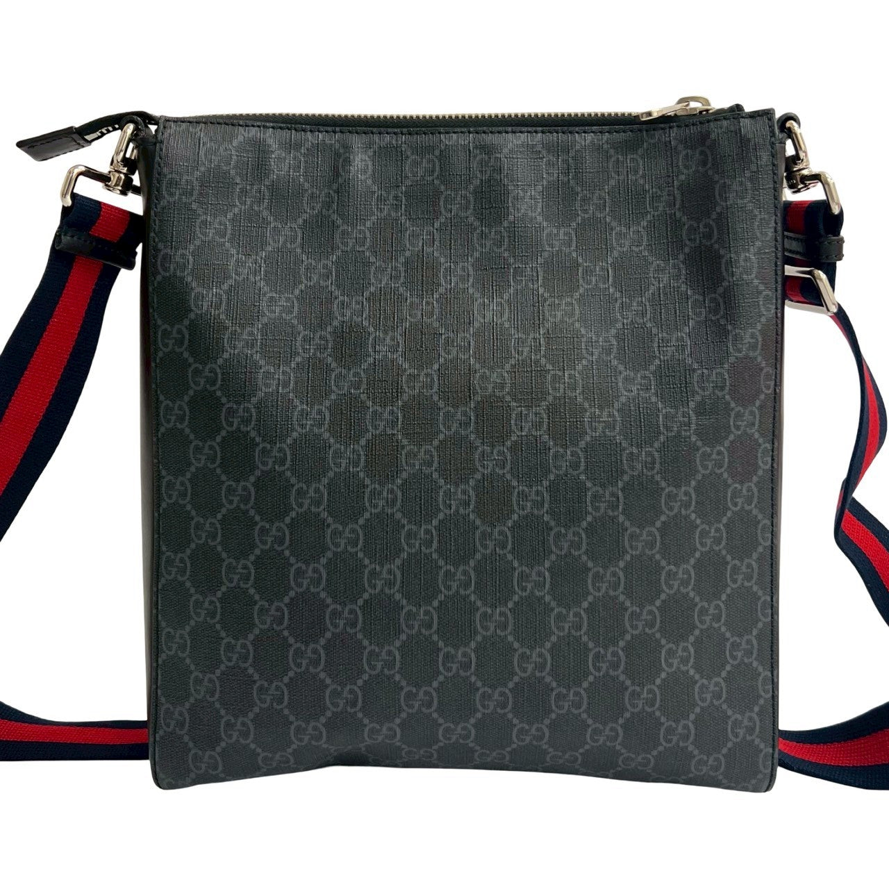 GUCCI Shoulder Bag leather black Sherry line