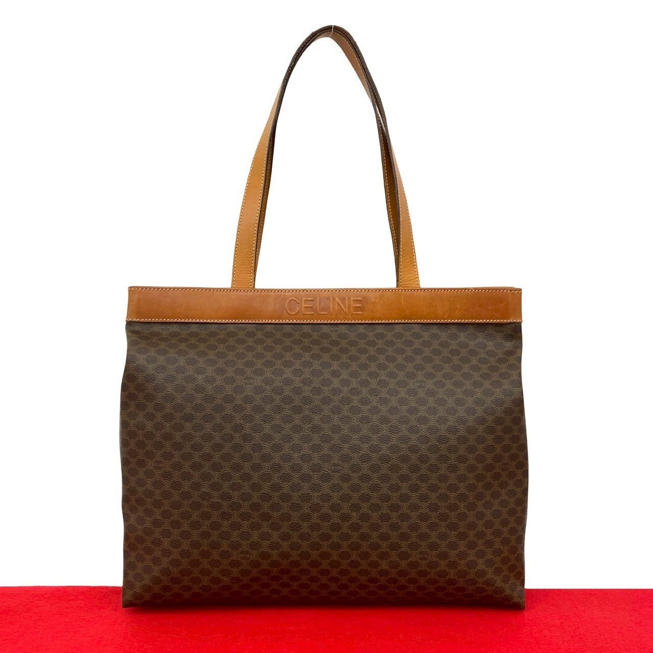 CELINE Tote Bag leather Brown