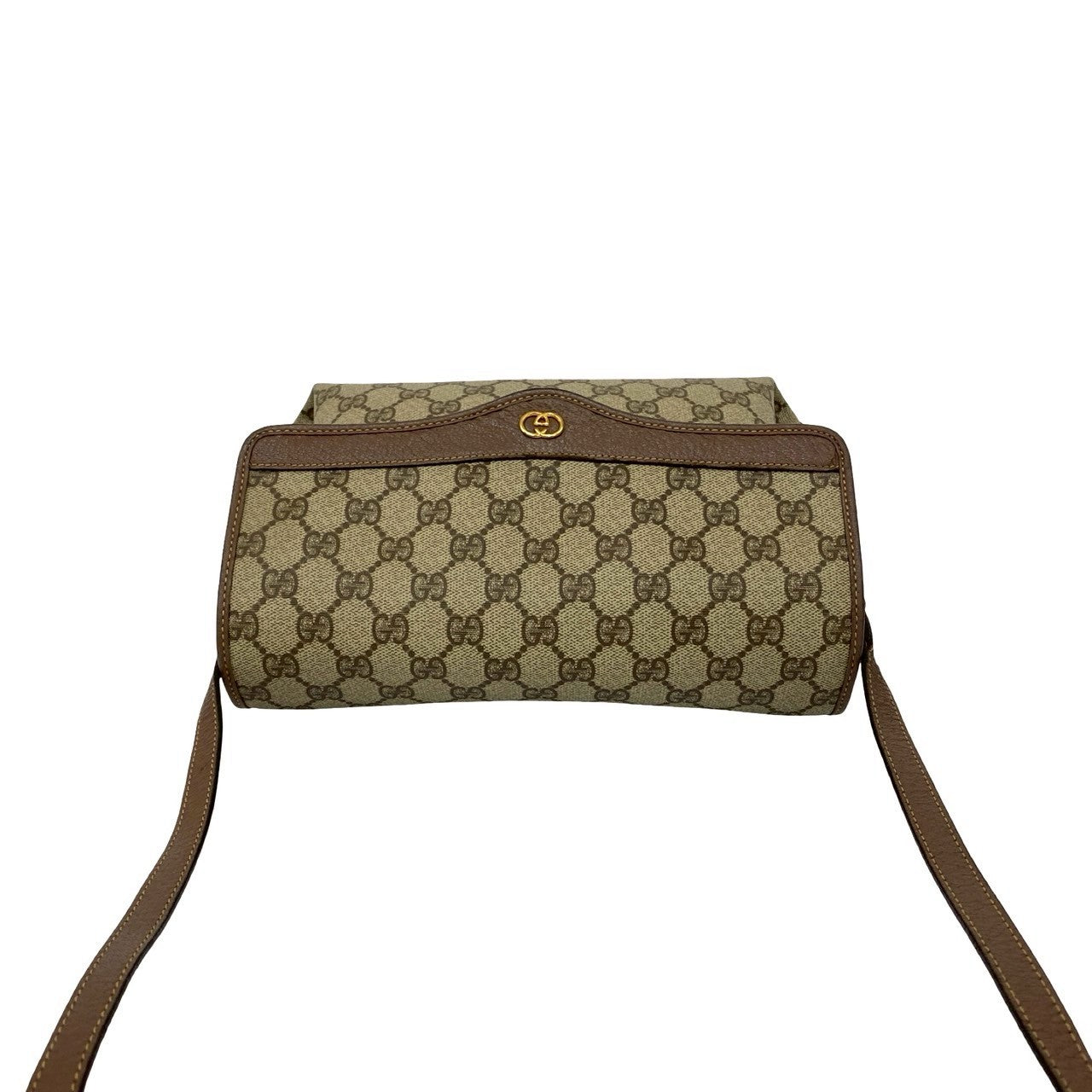 GUCCI Shoulder Bag leather Brown
