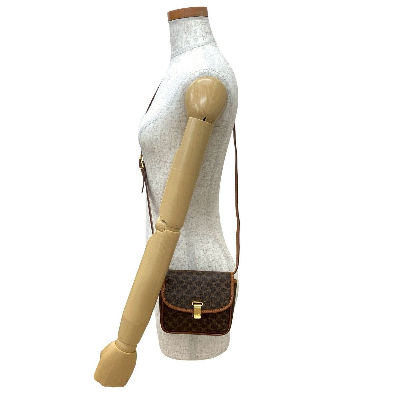 CELINE Shoulder Bag leather Brown