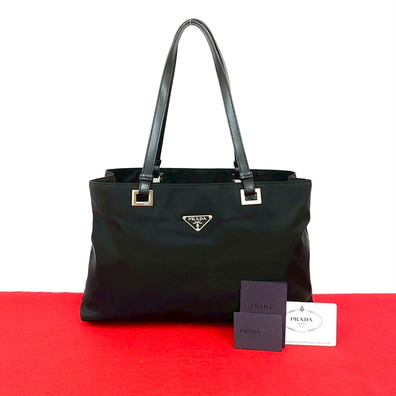 PRADA Tote Bag Nylon black