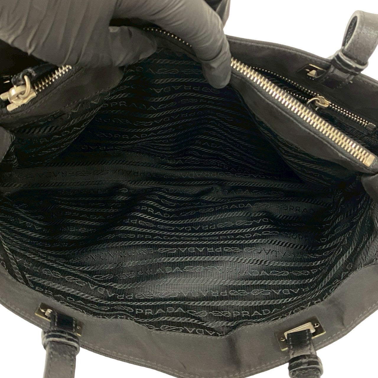 PRADA Tote Bag Nylon black