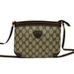GUCCI Shoulder Bag leather Brown