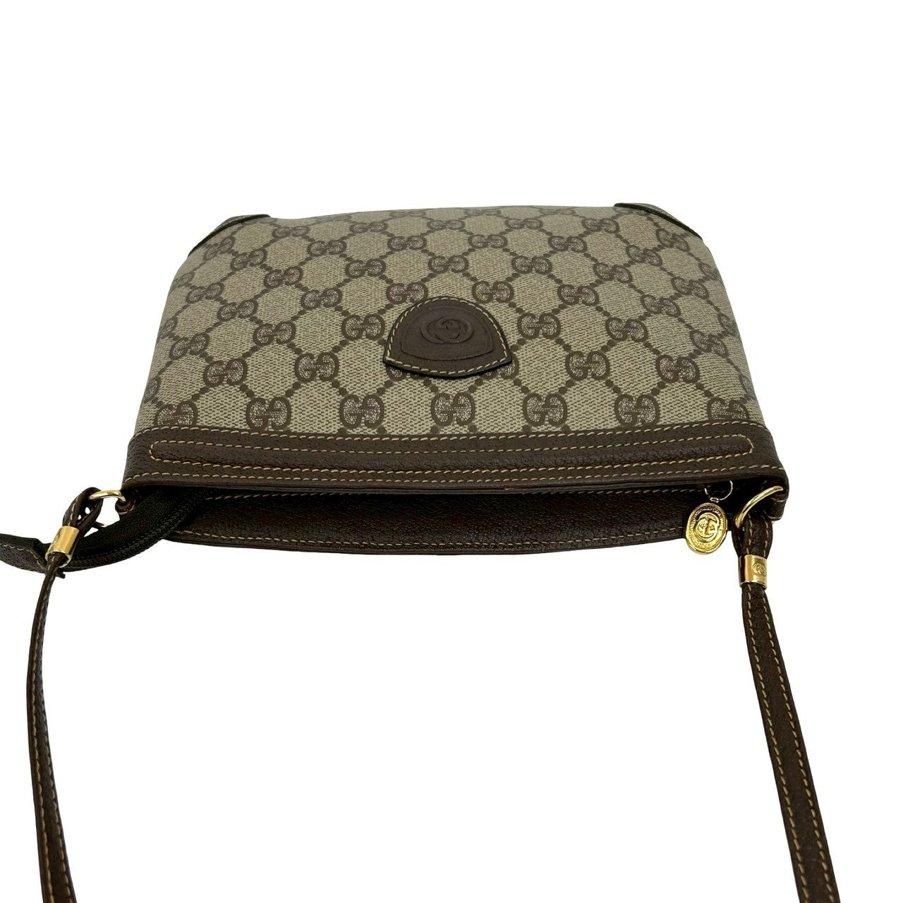 GUCCI Shoulder Bag leather Brown