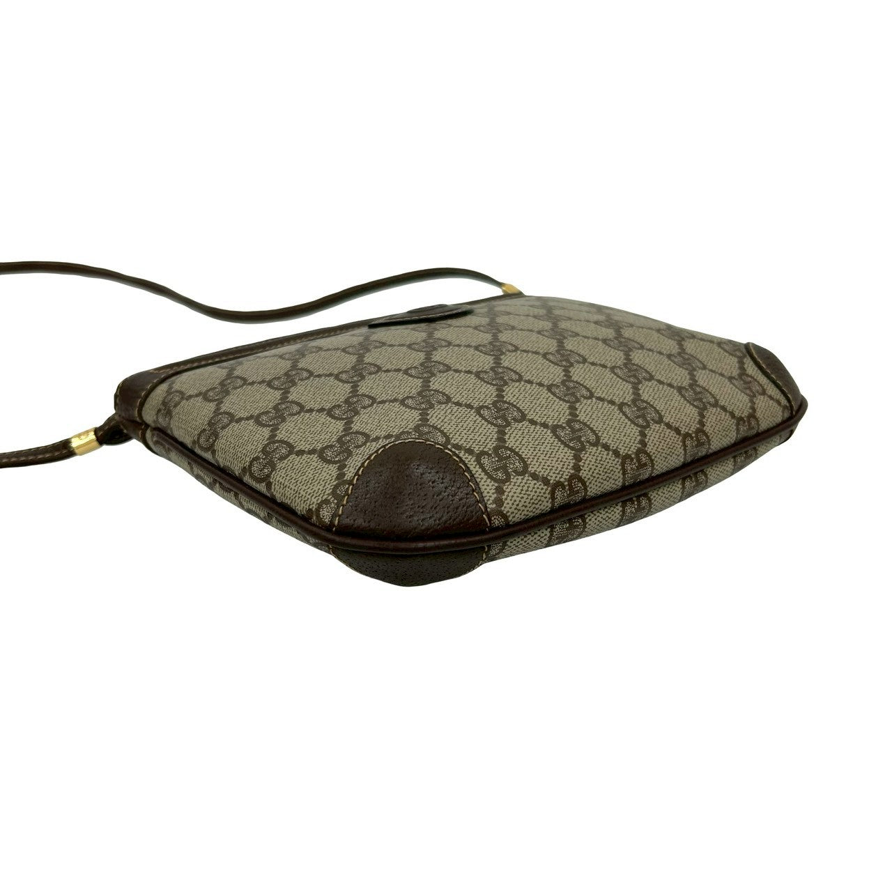 GUCCI Shoulder Bag leather Brown