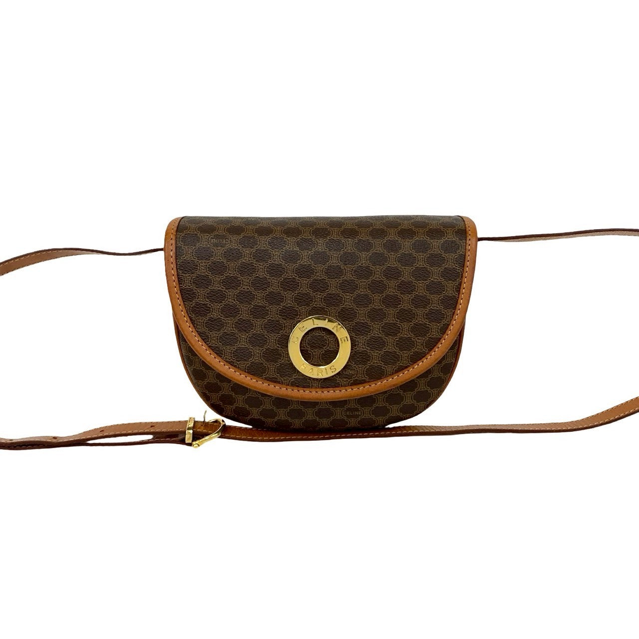 CELINE Shoulder Bag leather Brown