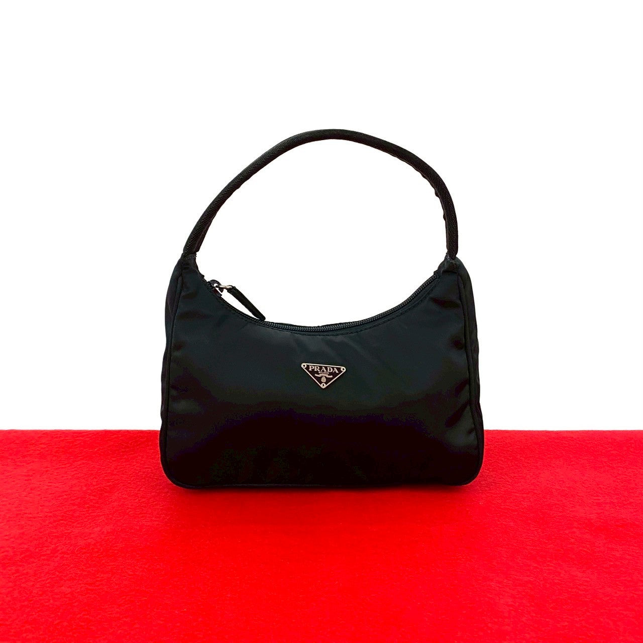 PRADA Handbag Nylon black