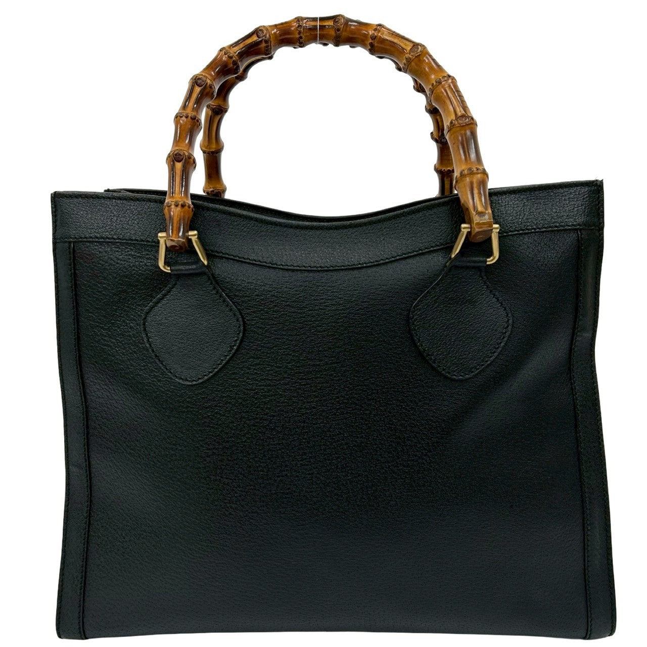 GUCCI Handbag leather black Bamboo