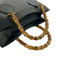 GUCCI Handbag leather black Bamboo