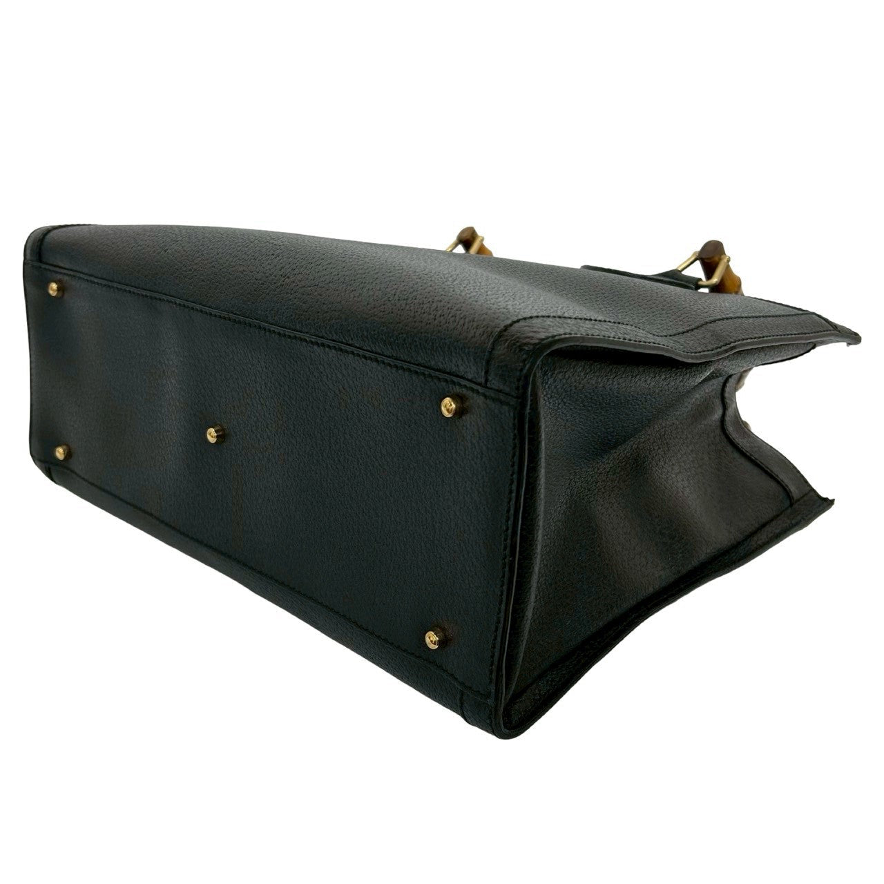 GUCCI Handbag leather black Bamboo