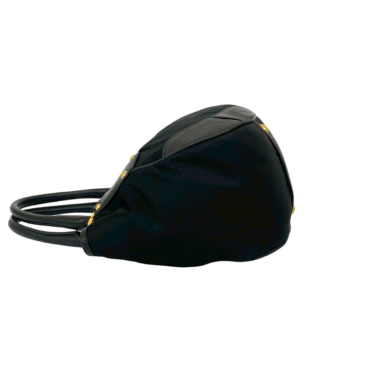 PRADA Tote Bag leather black