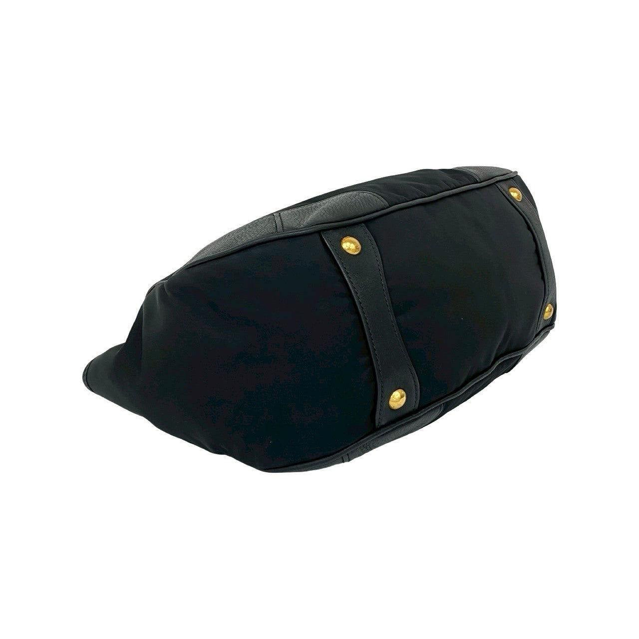 PRADA Tote Bag leather black