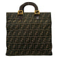 FENDI Handbag canvas Brown