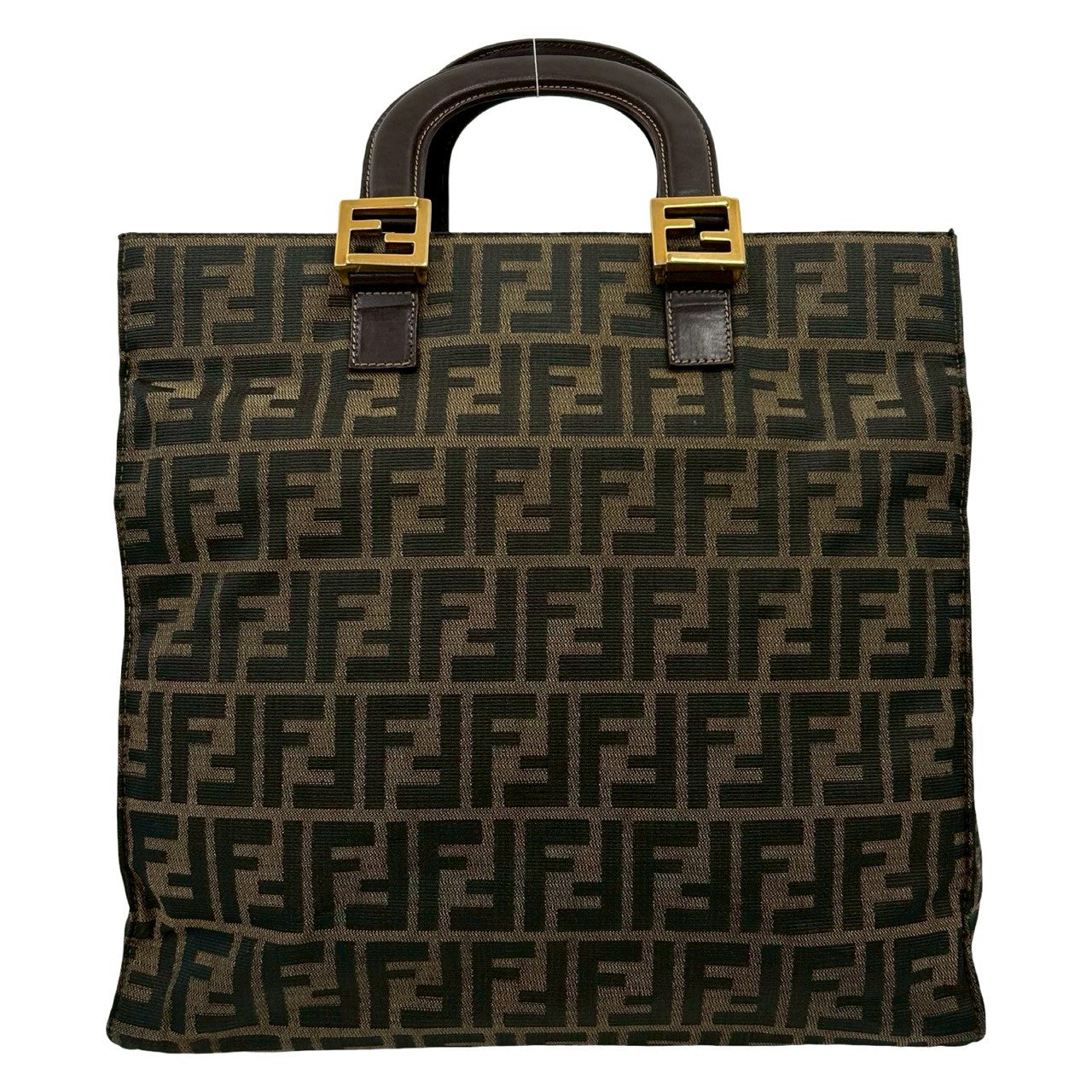 FENDI Handbag canvas Brown