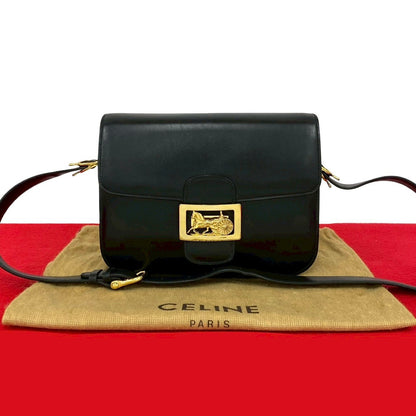 CELINE Shoulder Bag Calfskin black