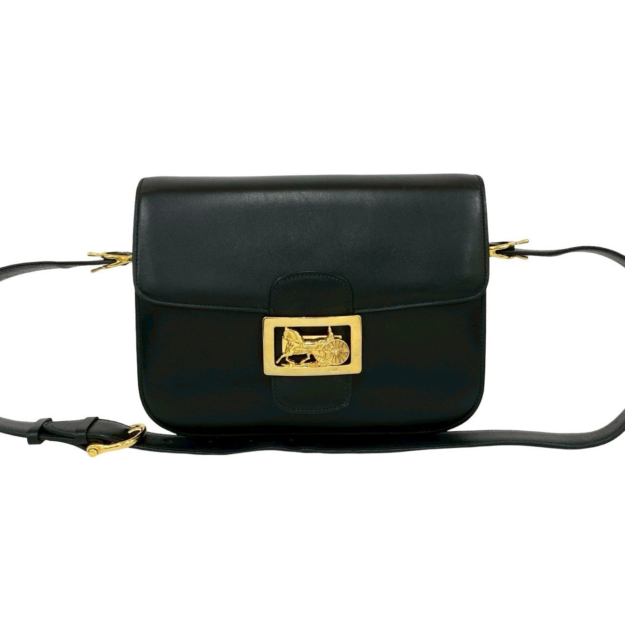 CELINE Shoulder Bag Calfskin black