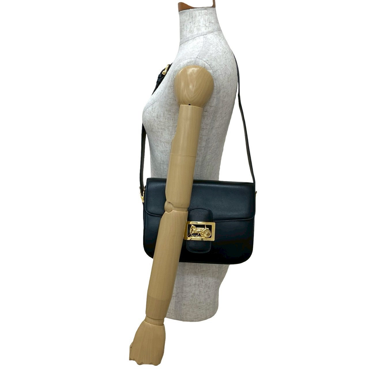 CELINE Shoulder Bag Calfskin black