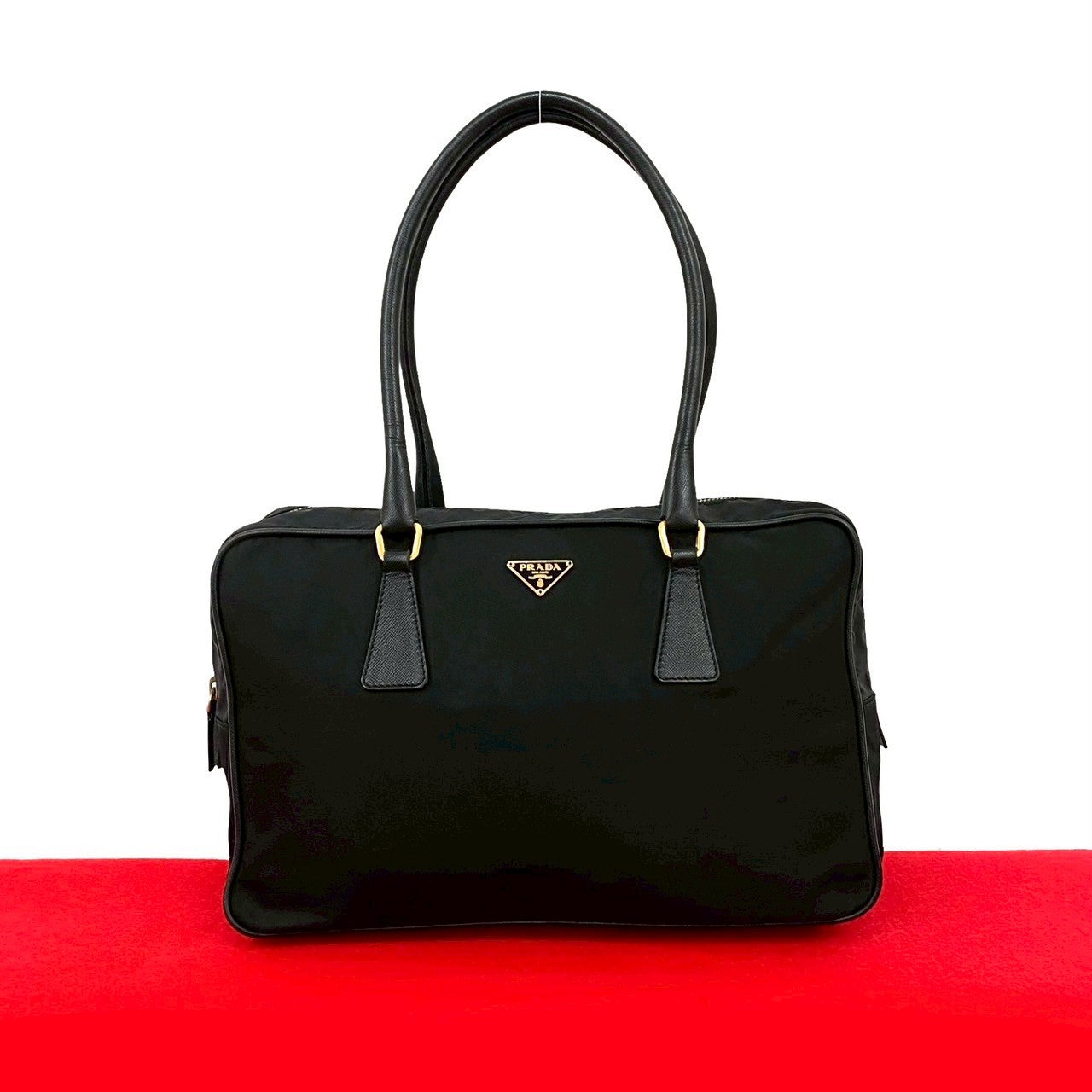 PRADA Handbag Nylon black