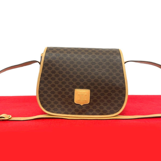 CELINE Shoulder Bag leather Brown