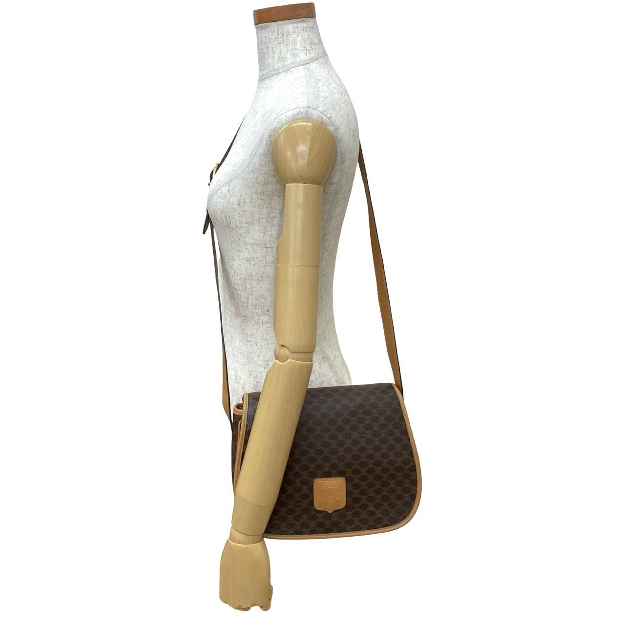 CELINE Shoulder Bag leather Brown