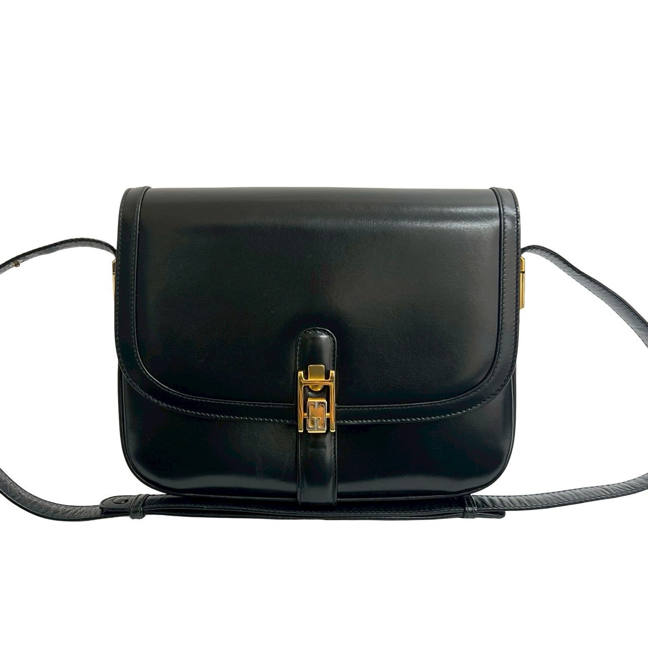 GUCCI Shoulder Bag leather black