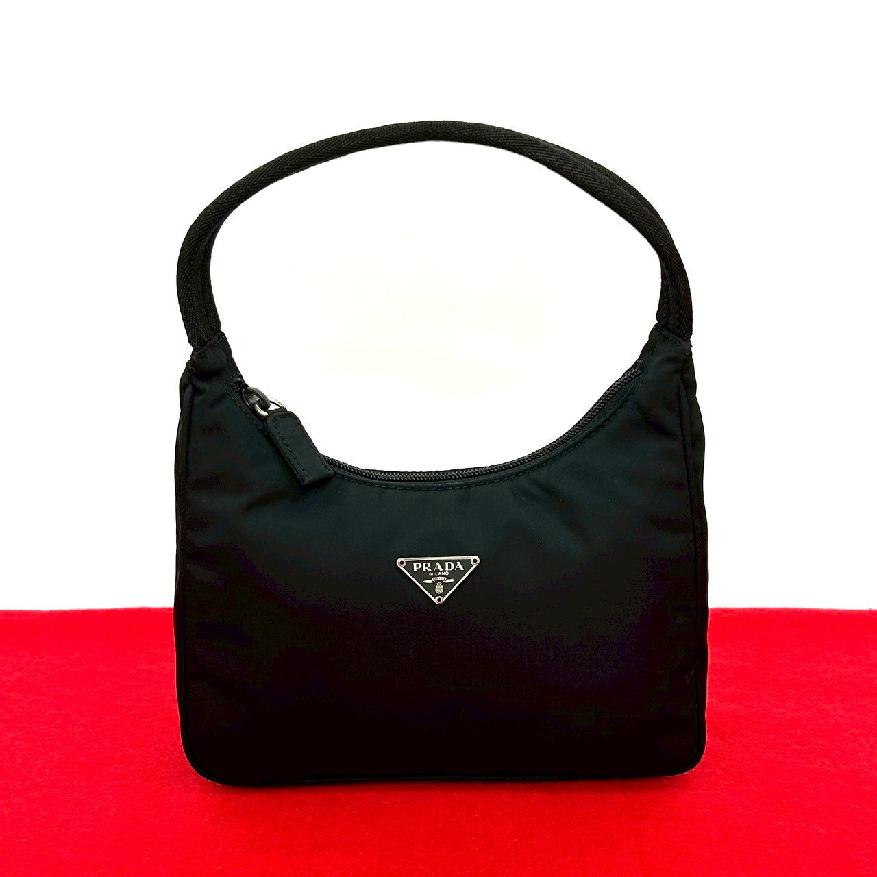 PRADA Handbag Nylon black