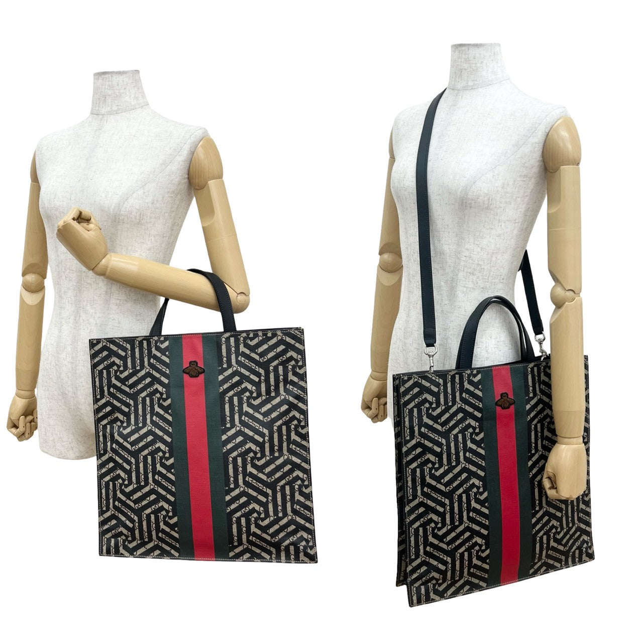 GUCCI Shoulder Bag PVC Brown GG Kaleido