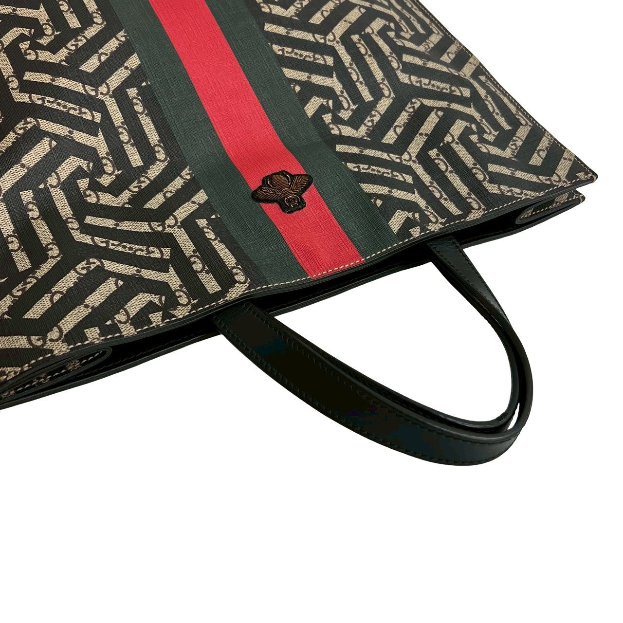 GUCCI Shoulder Bag PVC Brown GG Kaleido