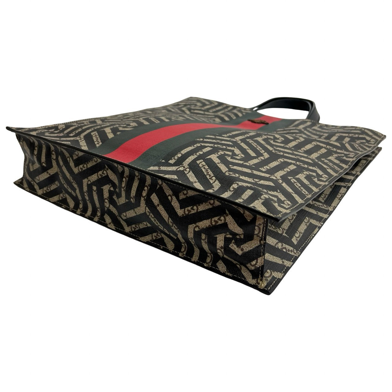 GUCCI Shoulder Bag PVC Brown GG Kaleido