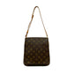 LOUIS VUITTON Shoulder Bag leather Brown Monogram Musette Salsa