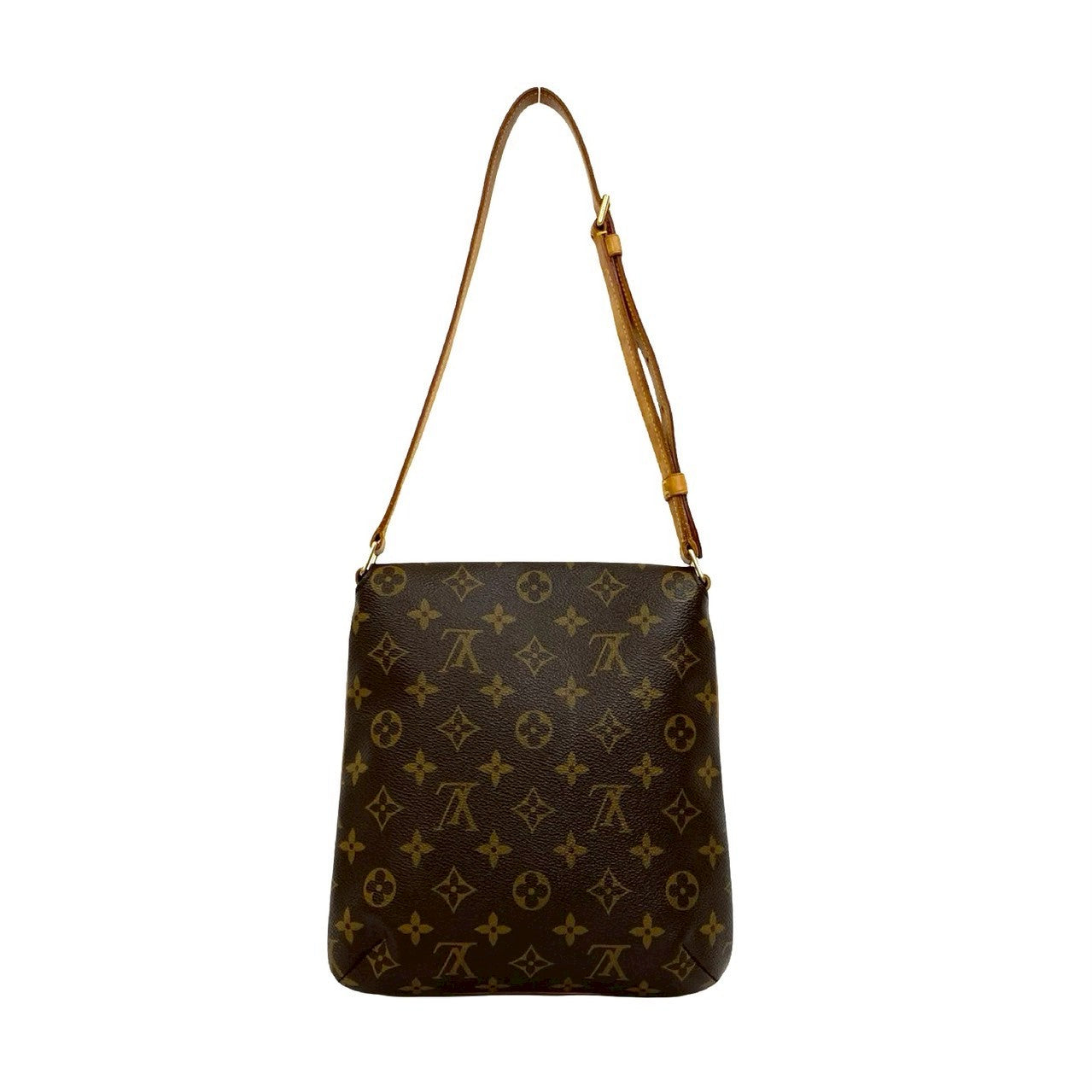 LOUIS VUITTON Shoulder Bag leather Brown Monogram Musette Salsa