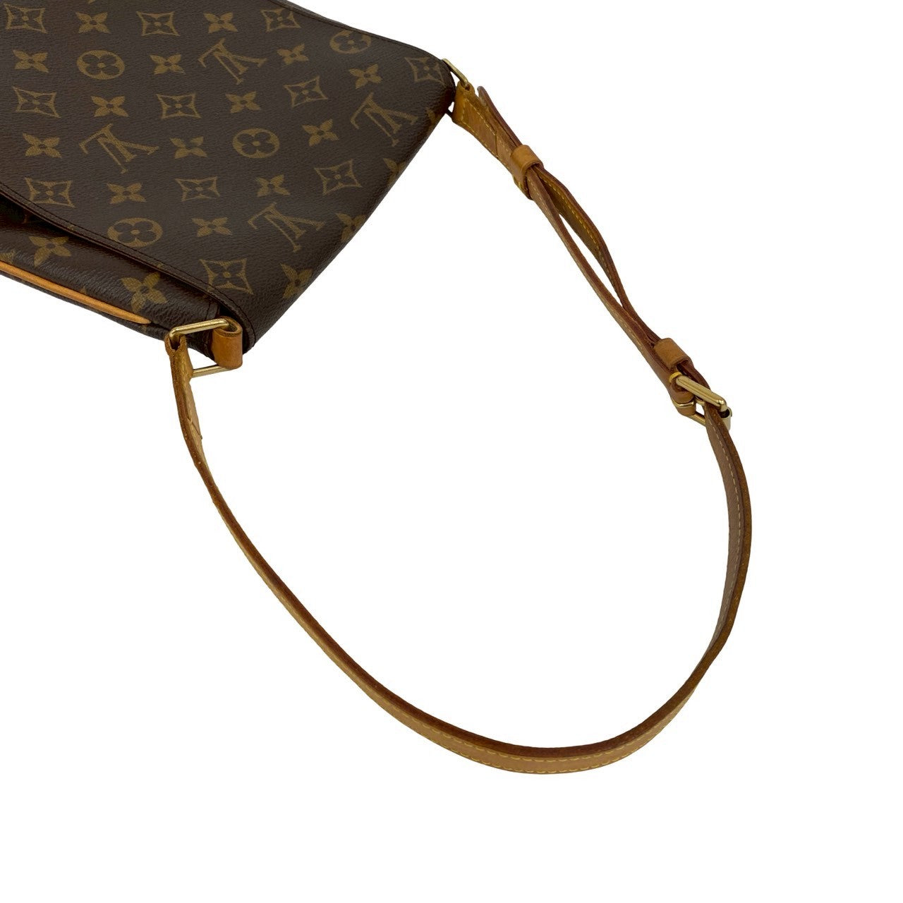 LOUIS VUITTON Shoulder Bag leather Brown Monogram Musette Salsa