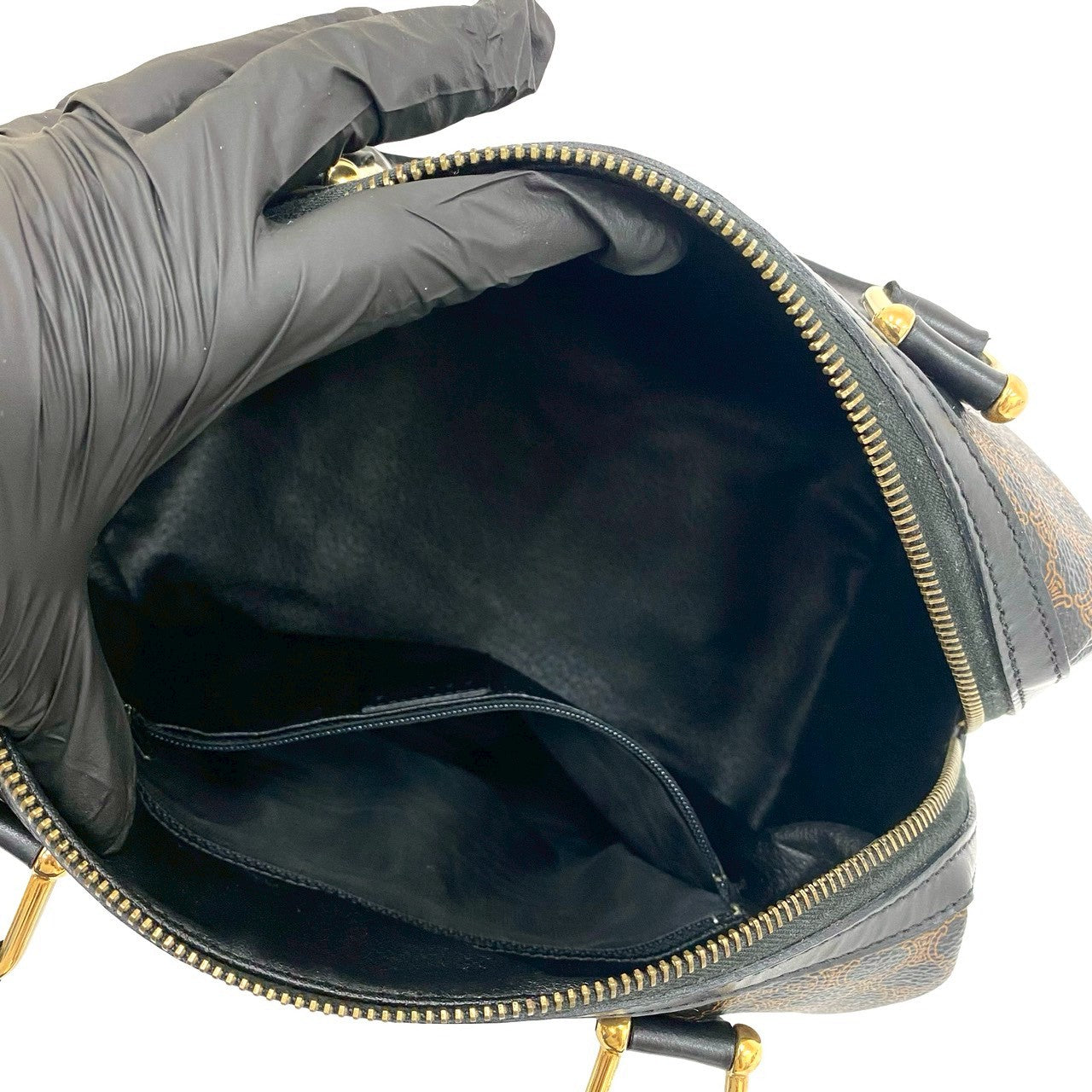 CELINE Handbag leather black