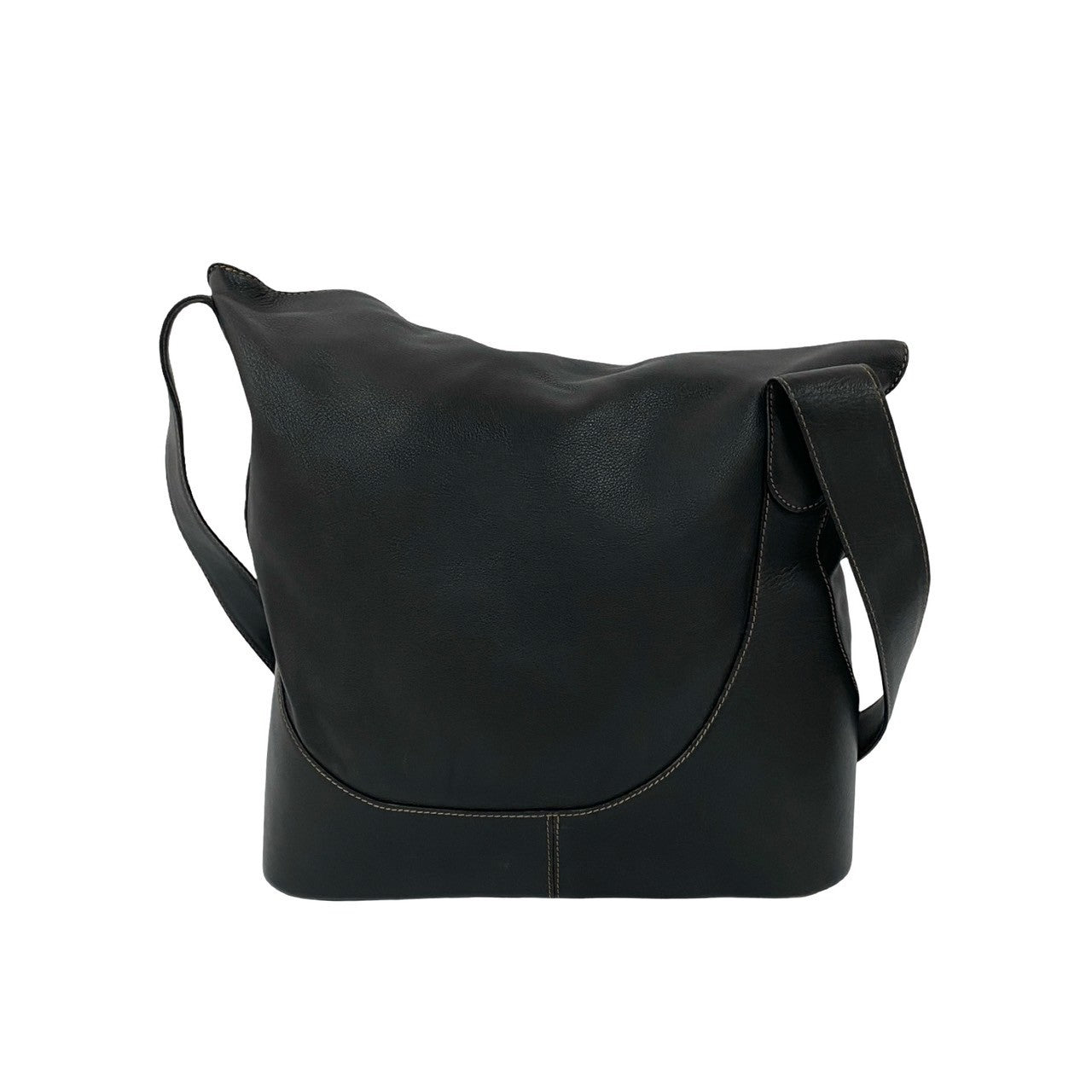 LOEWE Shoulder Bag leather black Anton