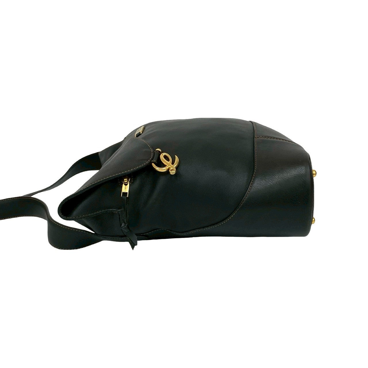 LOEWE Shoulder Bag leather black Anton