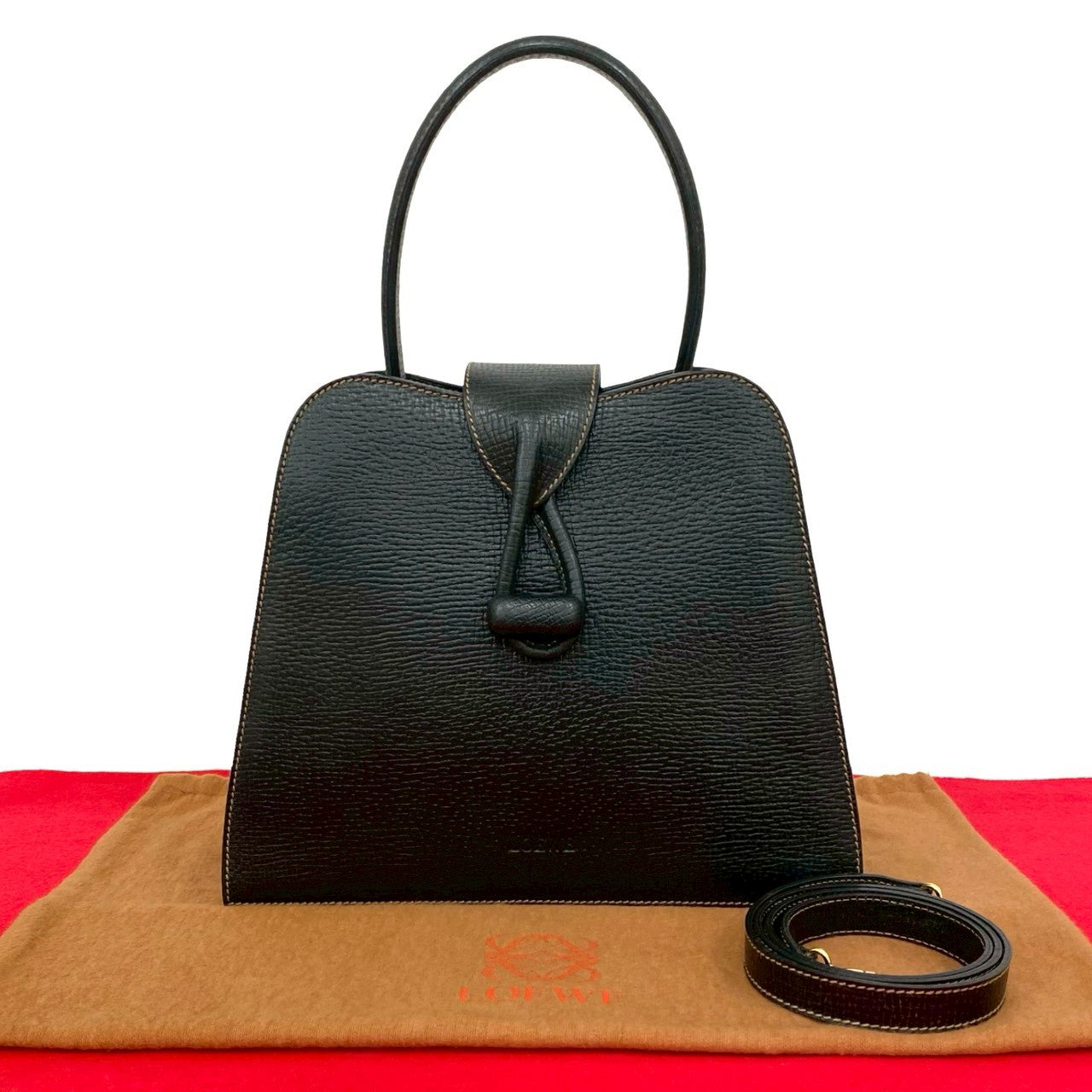 LOEWE Handbag leather black